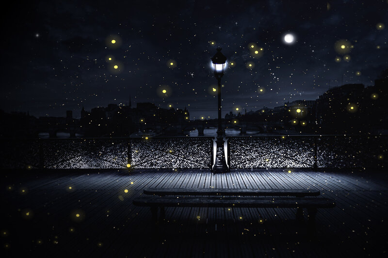 Lamp Post on Bridge