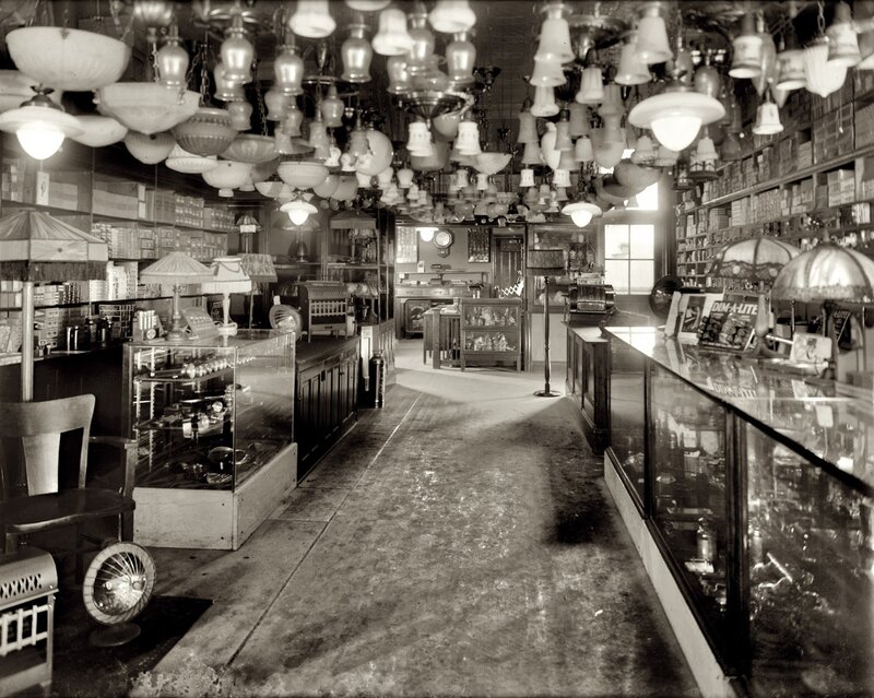 Lamp shop interior
