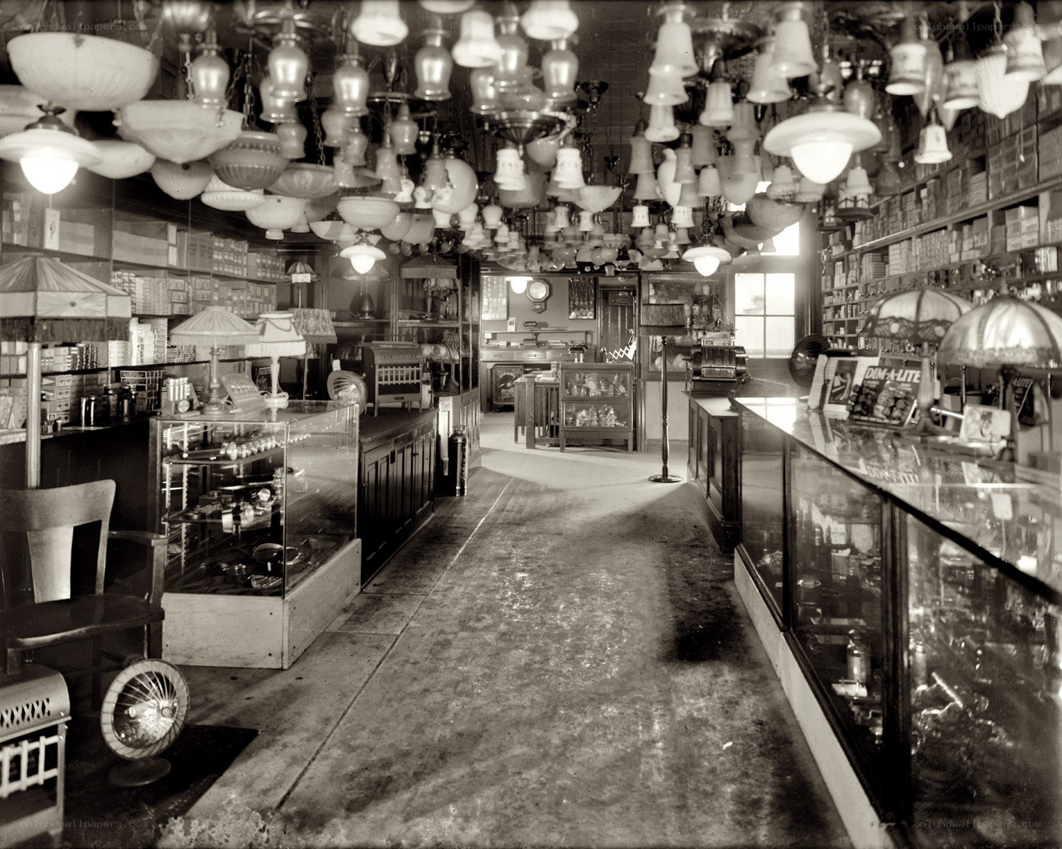 Lamp shop interior