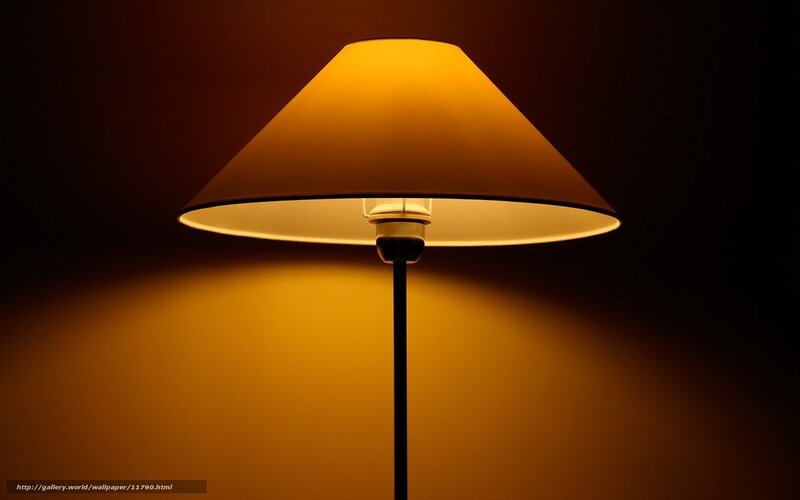 Lamp with warm glow
