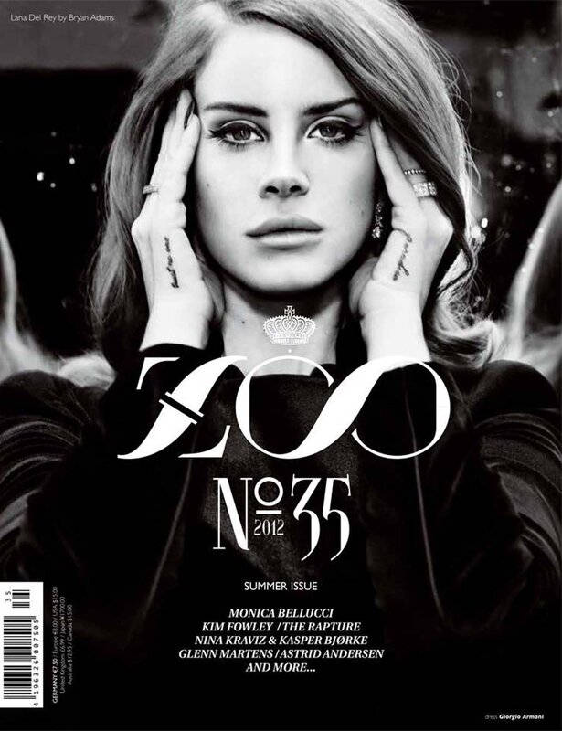 Lana Del Rey on magazine cover