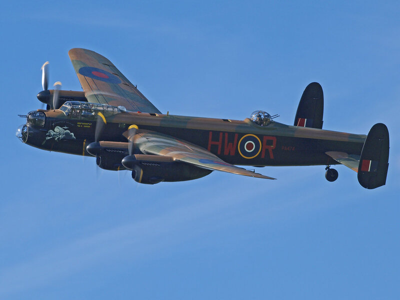 Lancaster Bomber Aircraft — Blue