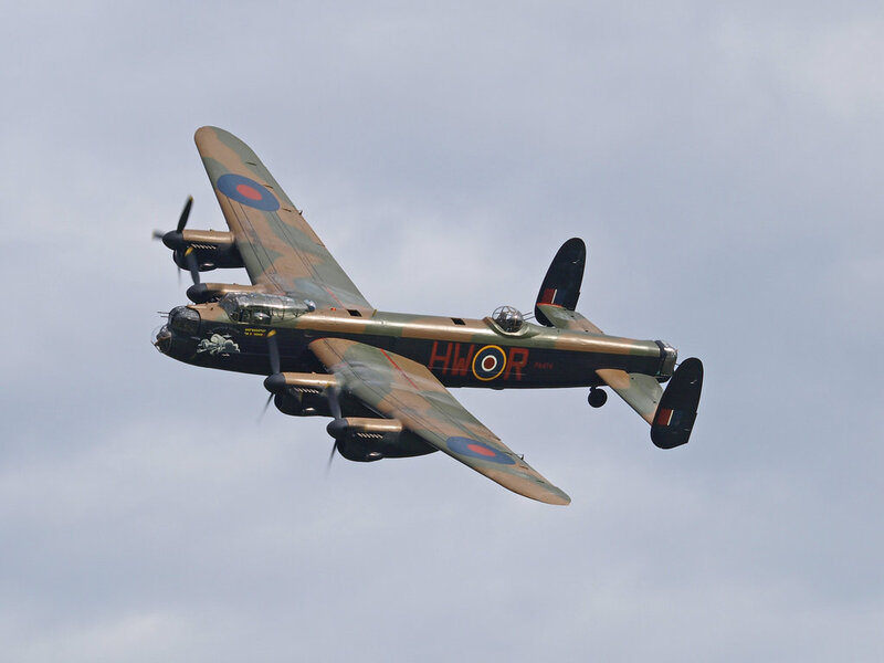 Lancaster Bomber Aircraft — Green, Neutral, Photograph