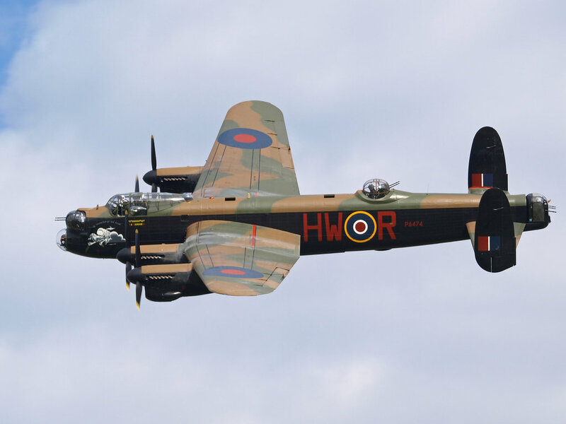 Lancaster Bomber Aircraft — Green, Neutral
