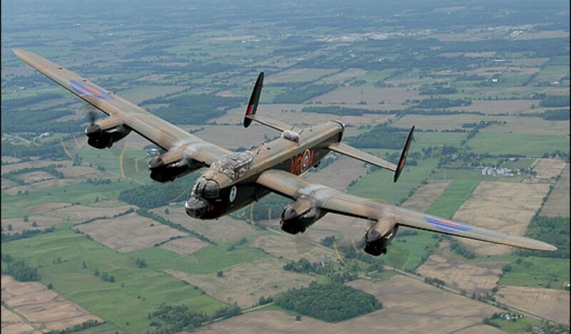 Lancaster Bomber Aircraft — Green, Serene