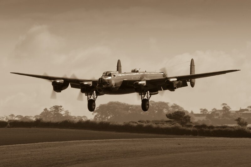 Lancaster Bomber Aircraft — Sepia