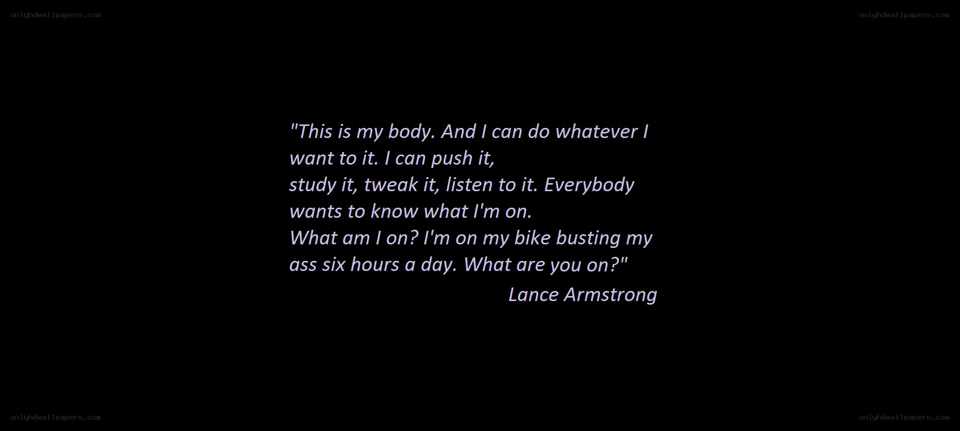 Lance Armstrong quote