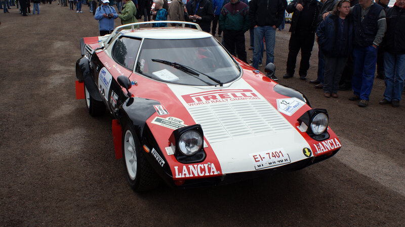 Lancia rally car on display