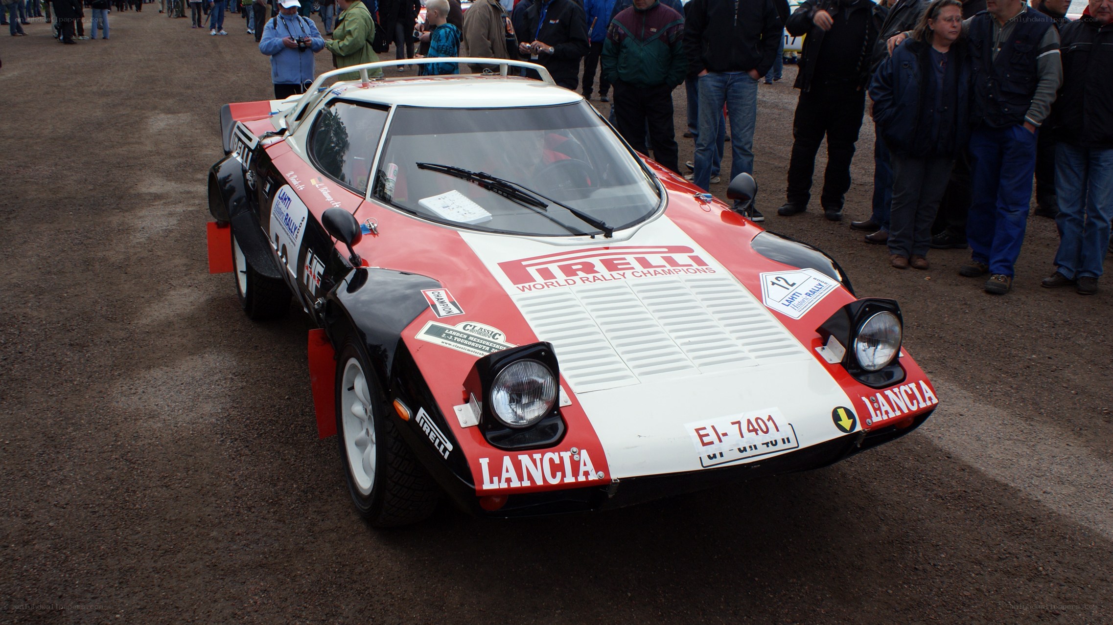 Lancia rally car on display
