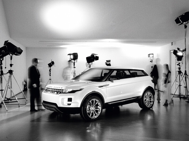 Land Rover concept car photo shoot