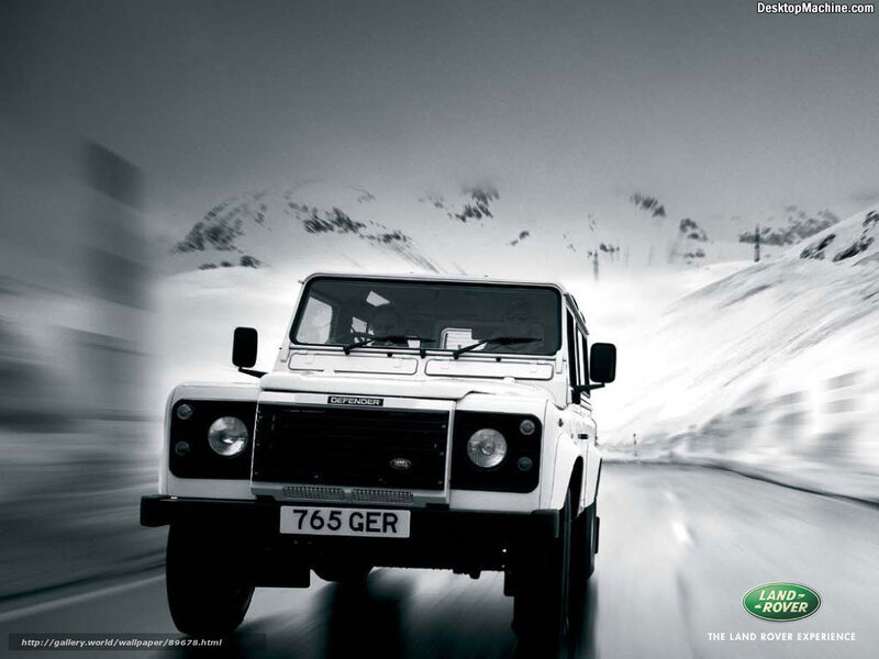 Land Rover Defender in snow