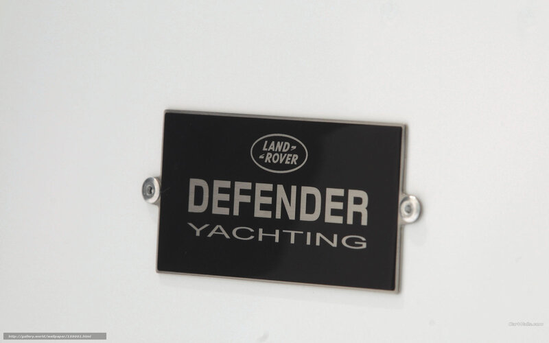 Land Rover Defender Yachting plaque