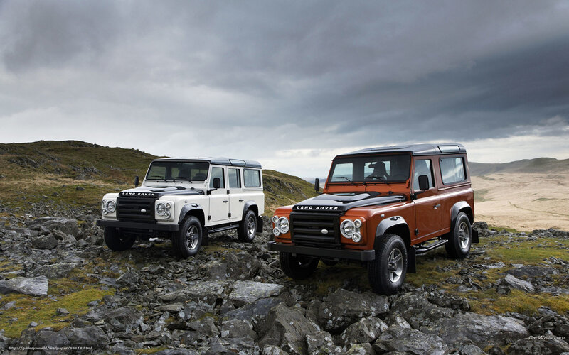 Land Rover Defenders on rocky terrain