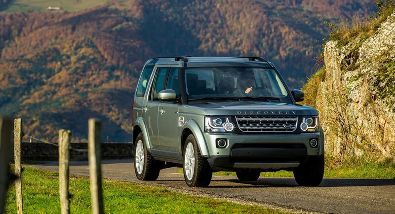 Land Rover Discovery on a mountain road