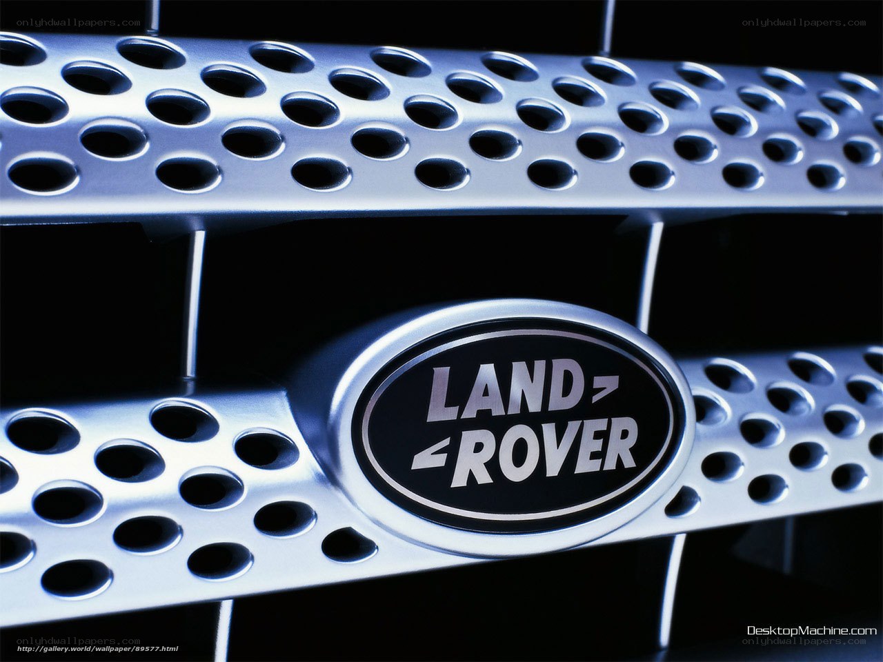 Land Rover grille close-up