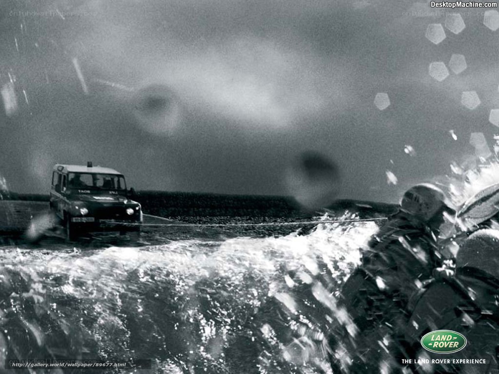 Land Rover in flood rescue