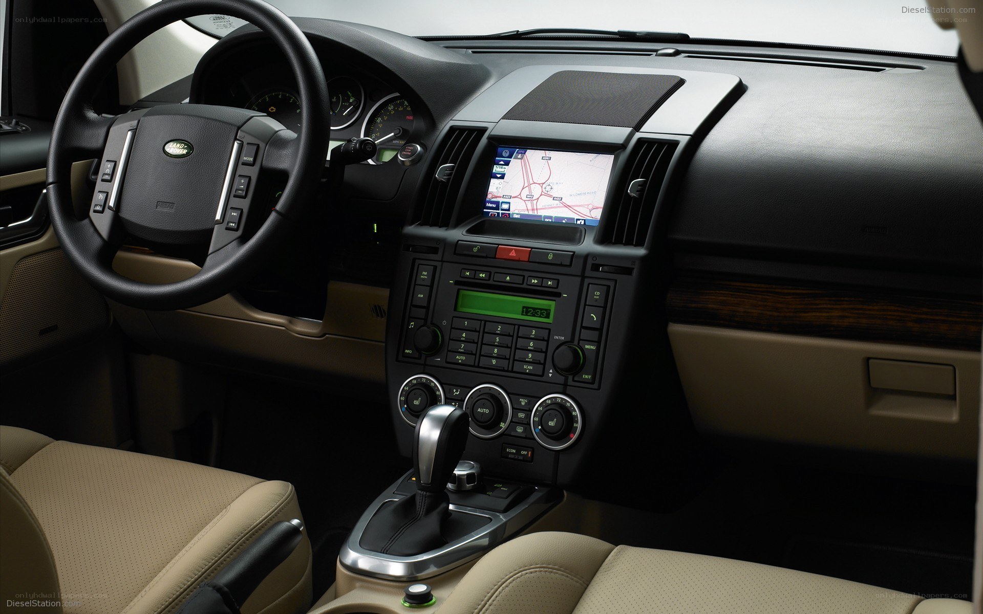Land Rover interior dashboard