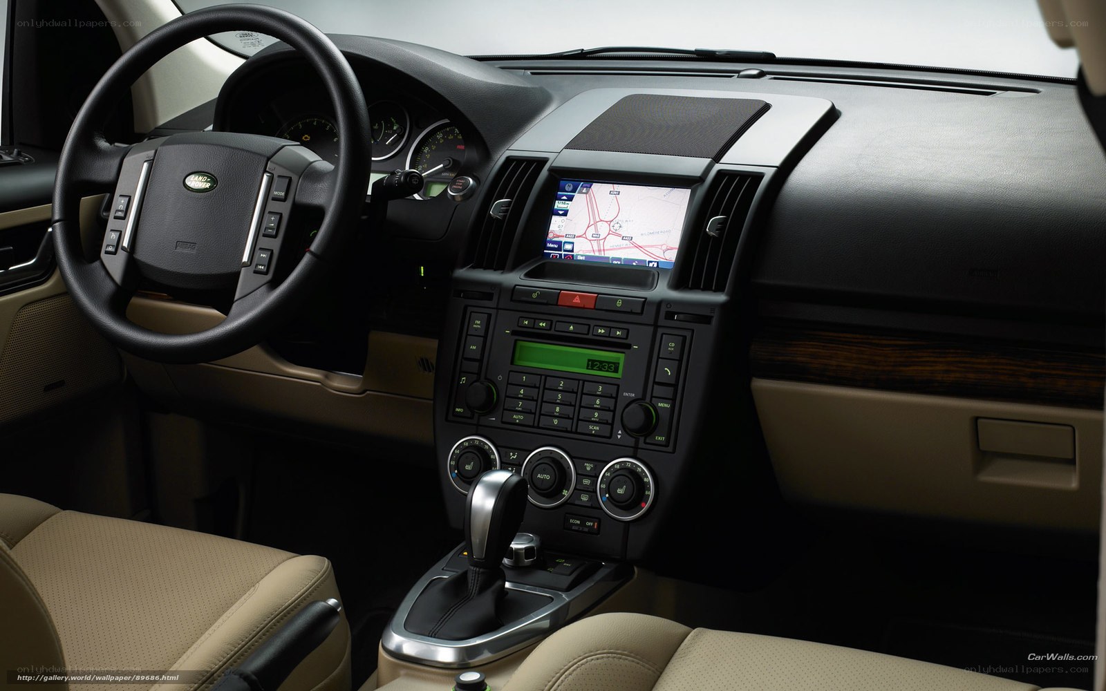 Land Rover interior dashboard