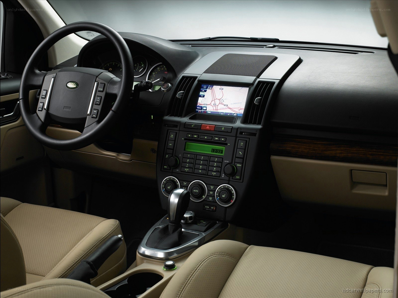 Land Rover interior dashboard