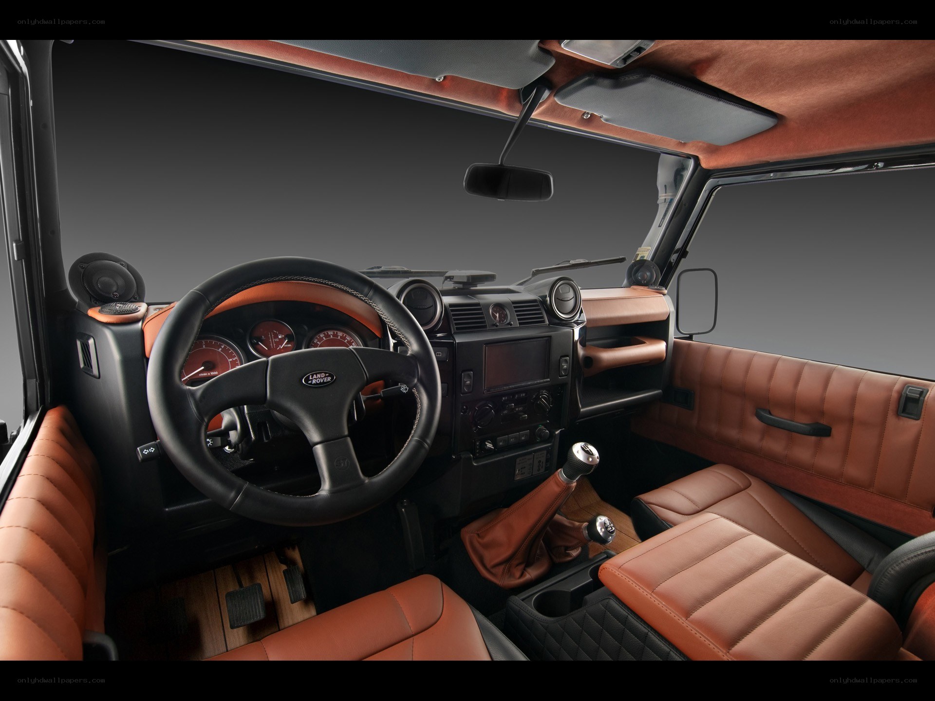 Land Rover interior view