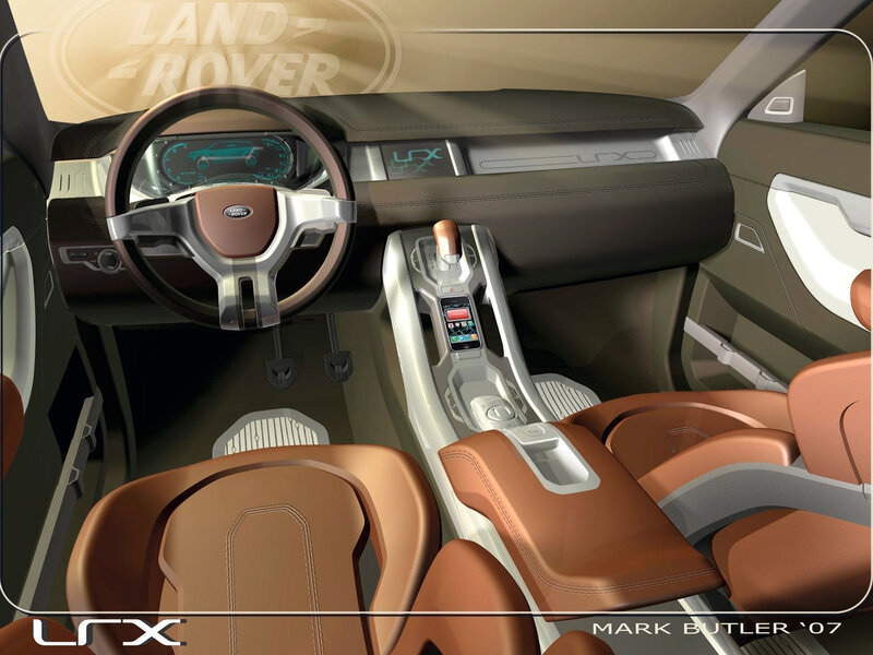 Land Rover LRX interior concept