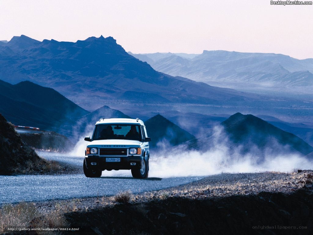 Land Rover on mountain road