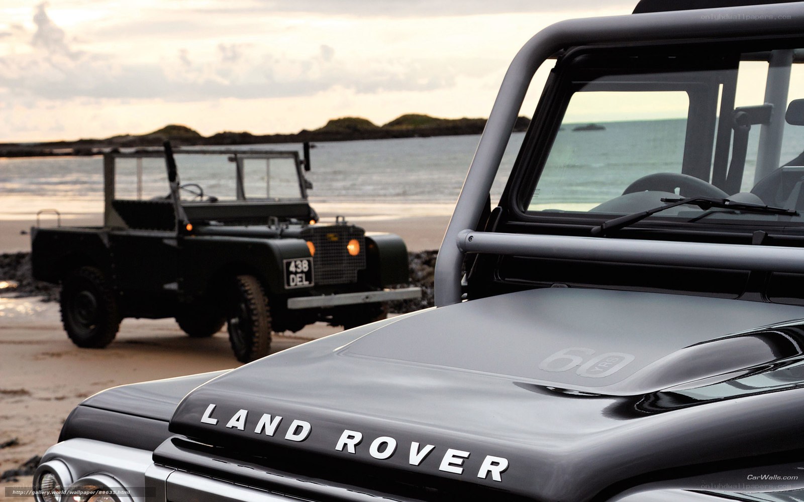 Land Rover on the beach