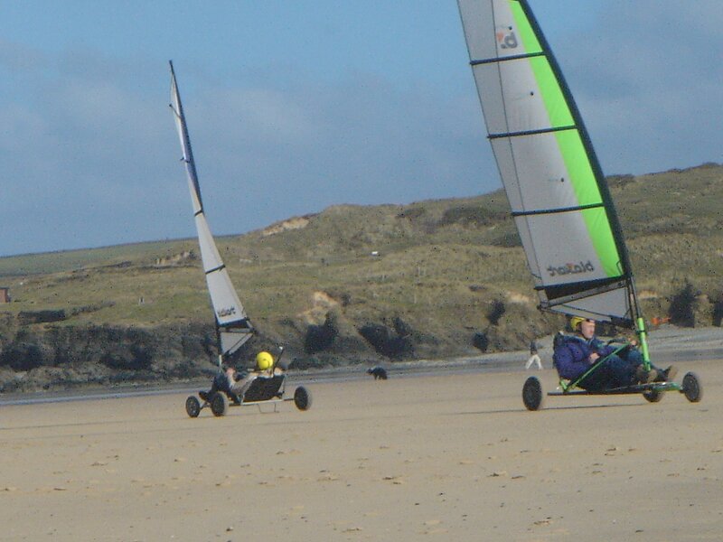 Land Yachts on Beach