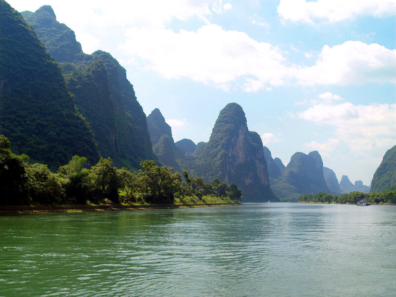Landscape of karst mountains