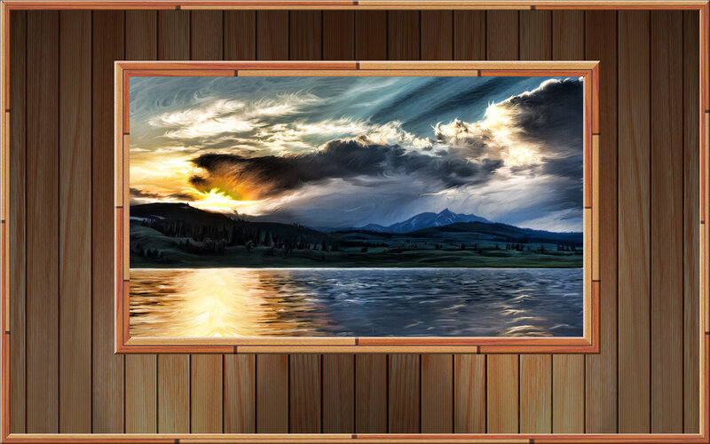 Landscape Painting on Wall