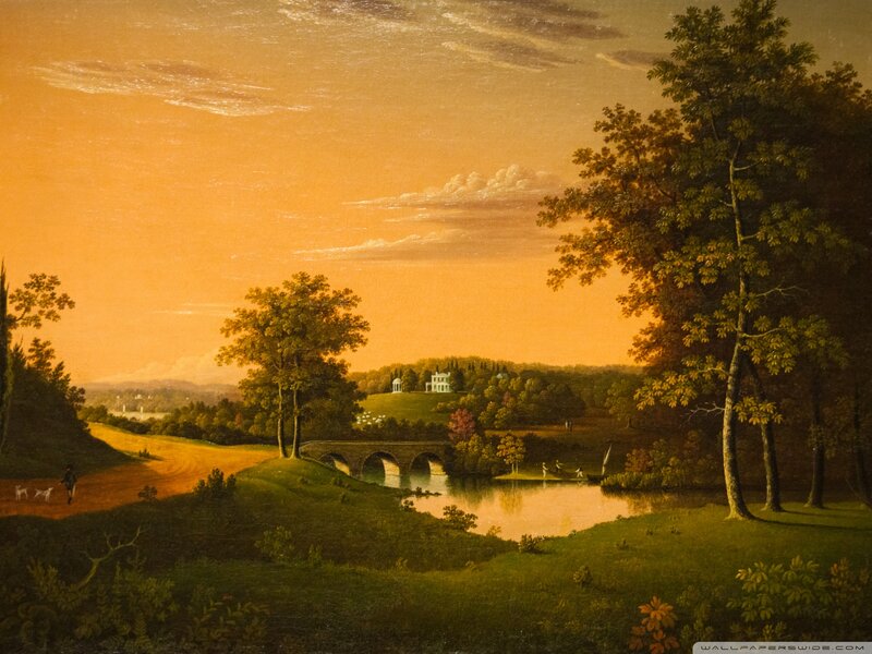 Landscape with Bridge and House