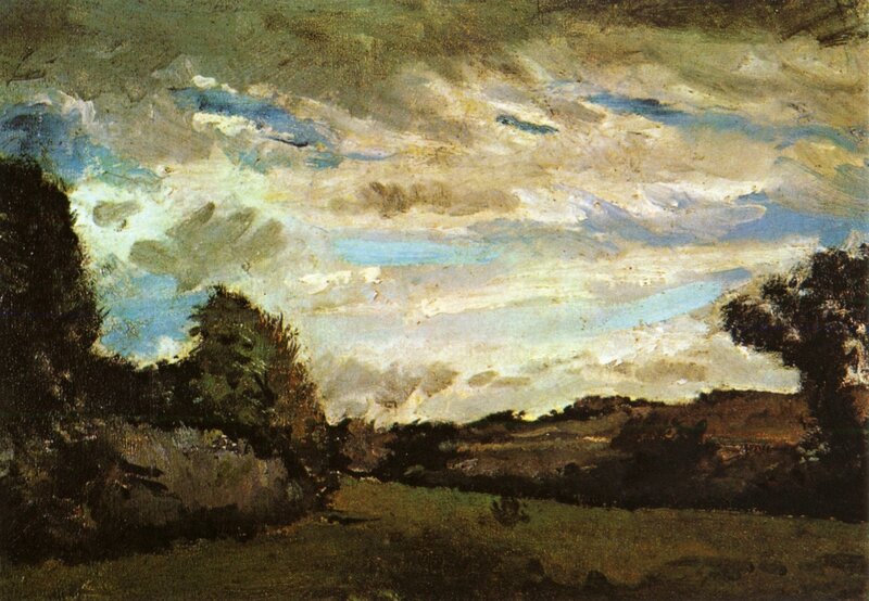 Landscape with Cloudy Sky