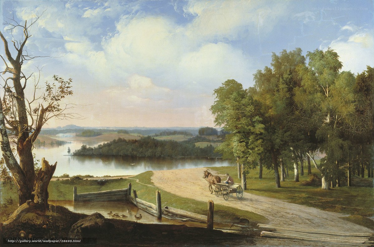 Landscape with Horse-Drawn Cart