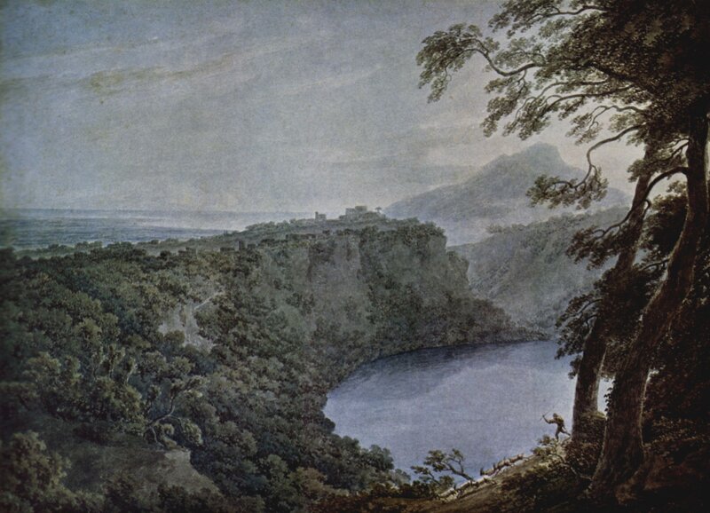 Landscape with Lake and Cliffs