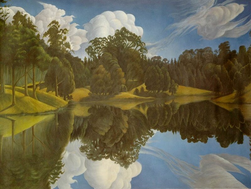 Landscape with Lake Reflection