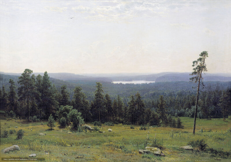 Landscape with Pine Trees