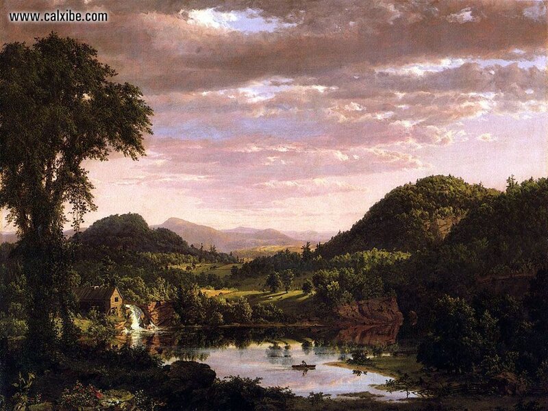 Landscape with River and Cabin