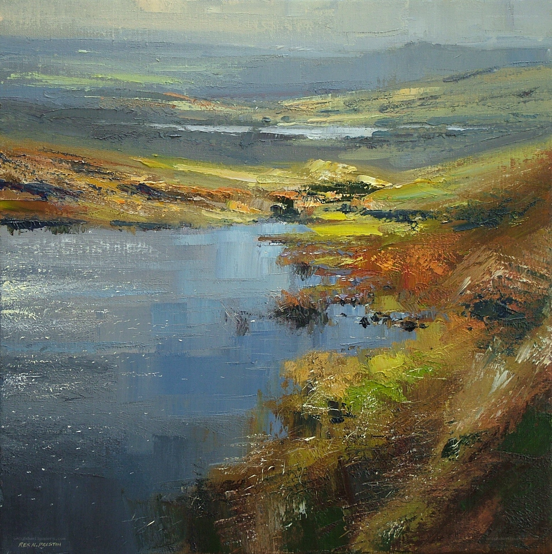 Landscape with River and Hills