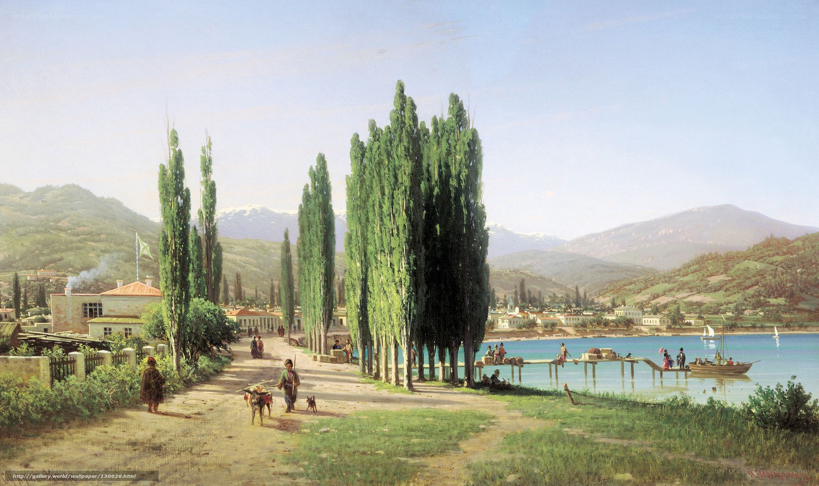 Landscape with River and Town