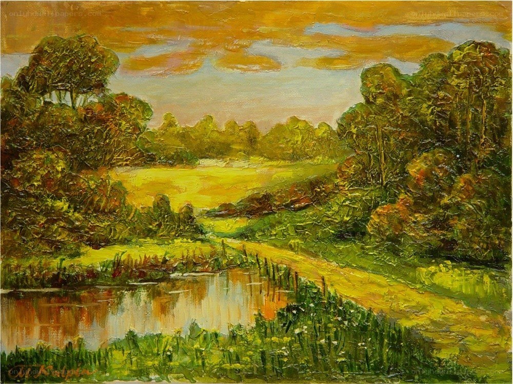 Landscape with River and Trees