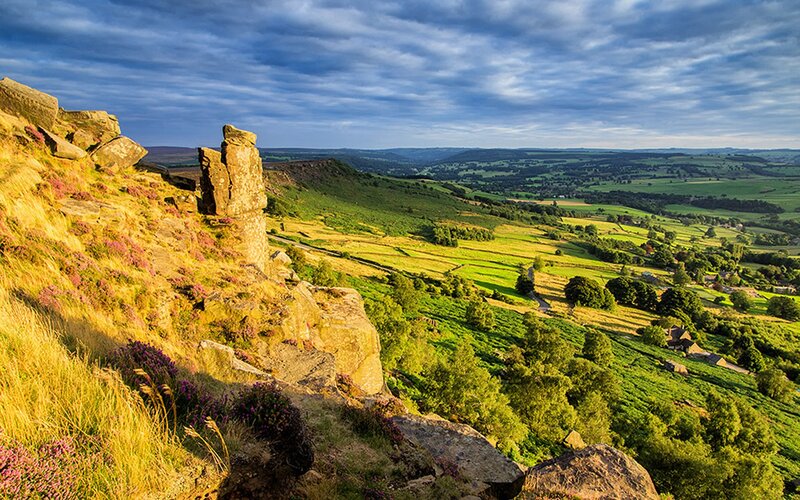 Landscape with rock formation