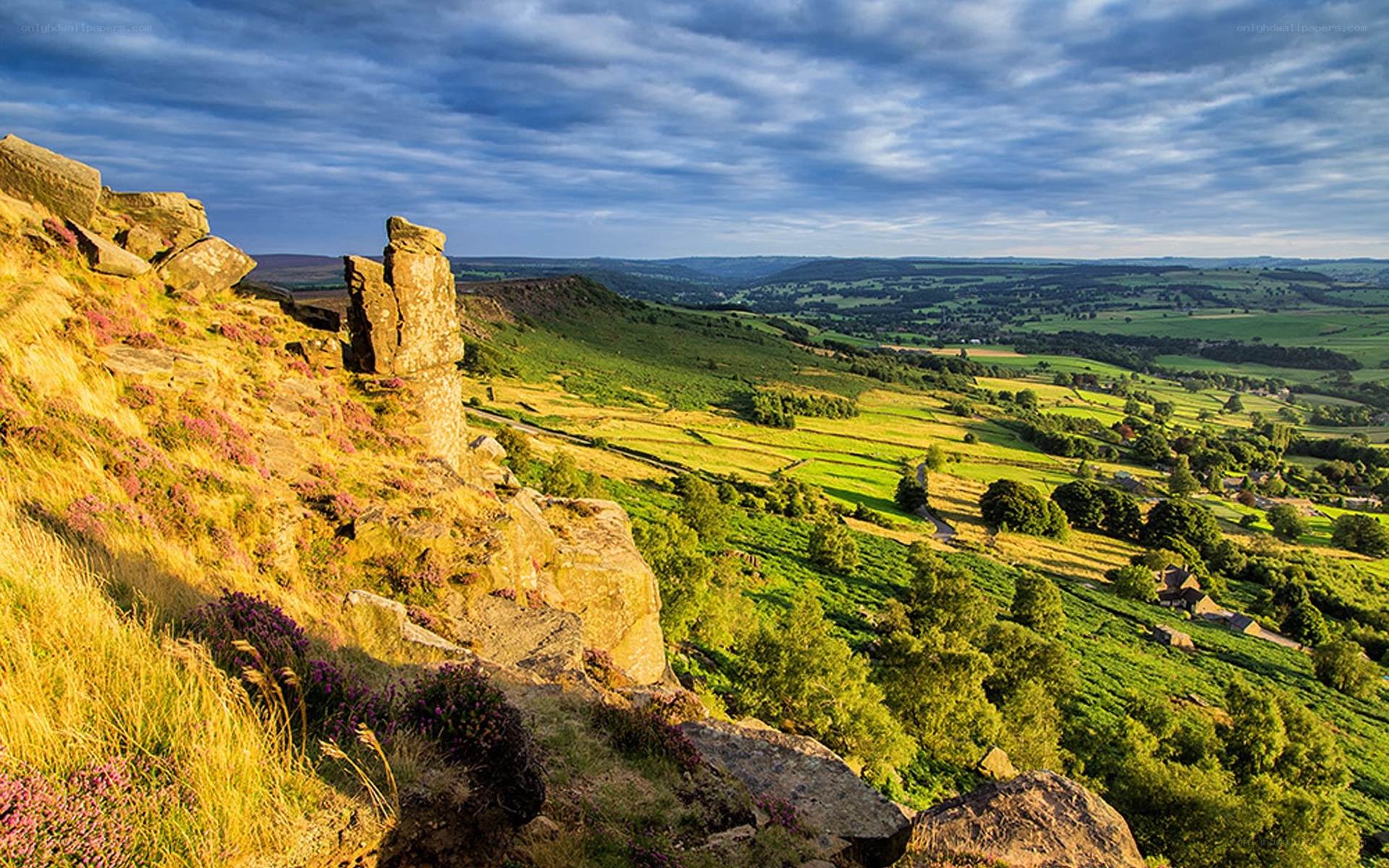 Landscape with rock formation