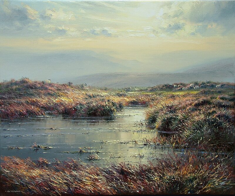 Landscape with Stream and Sheep