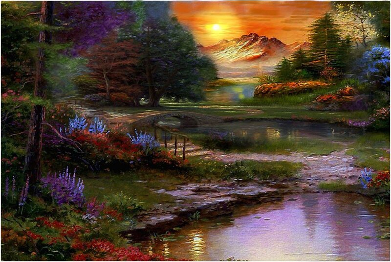 Landscape with Stream