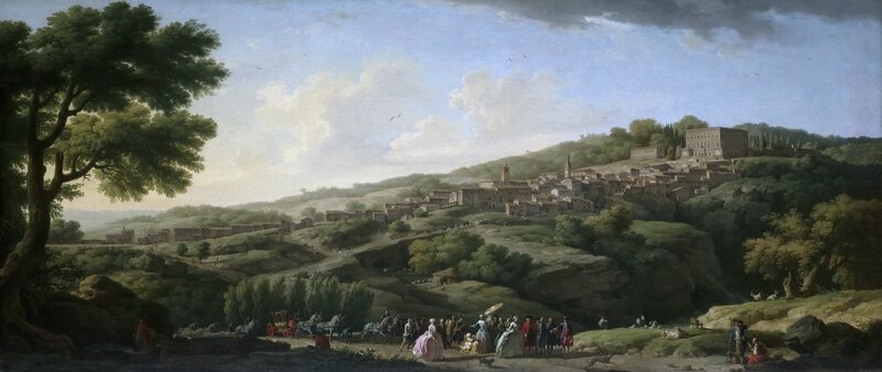 Landscape with Town on a Hill