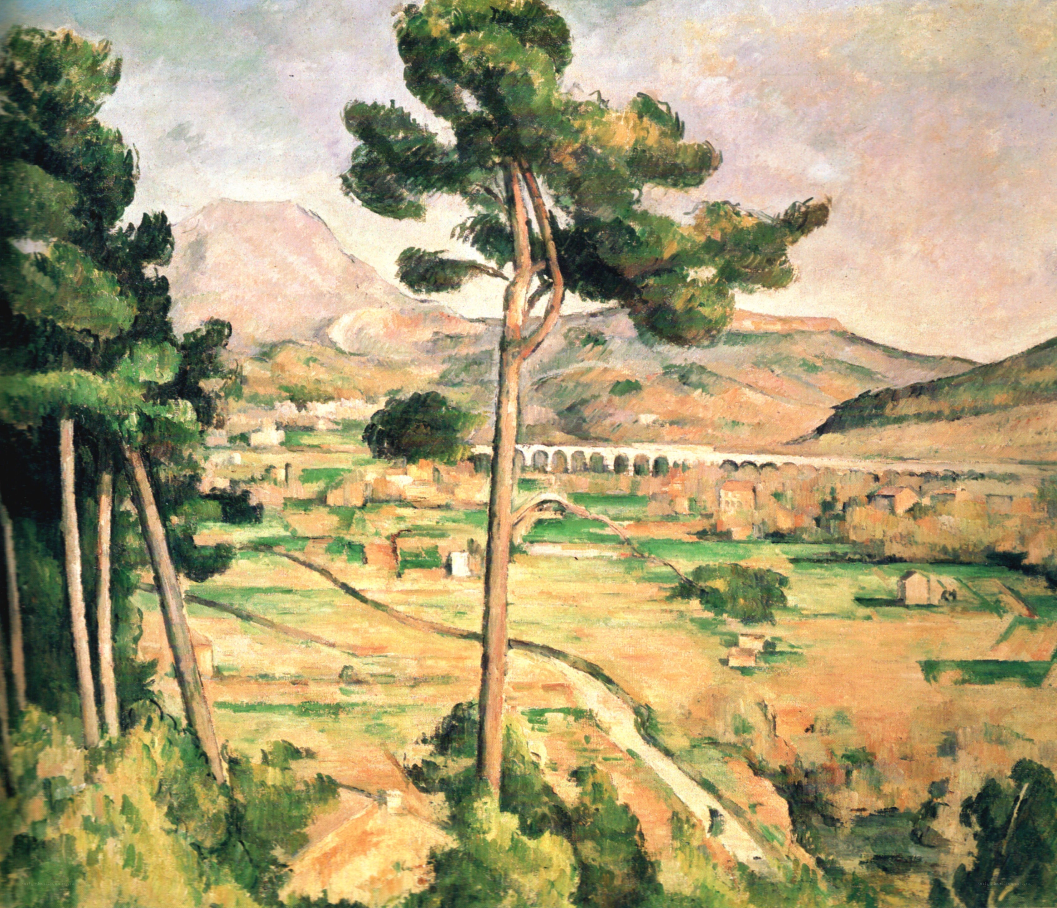 Landscape with Trees and Aqueduct