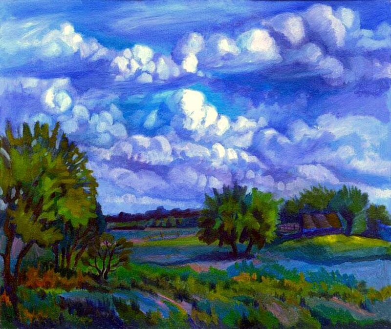 Landscape with Trees and Sky