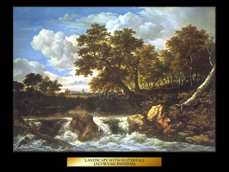 Landscape with Waterfall