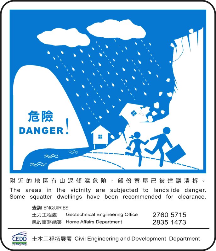 Landslide danger warning