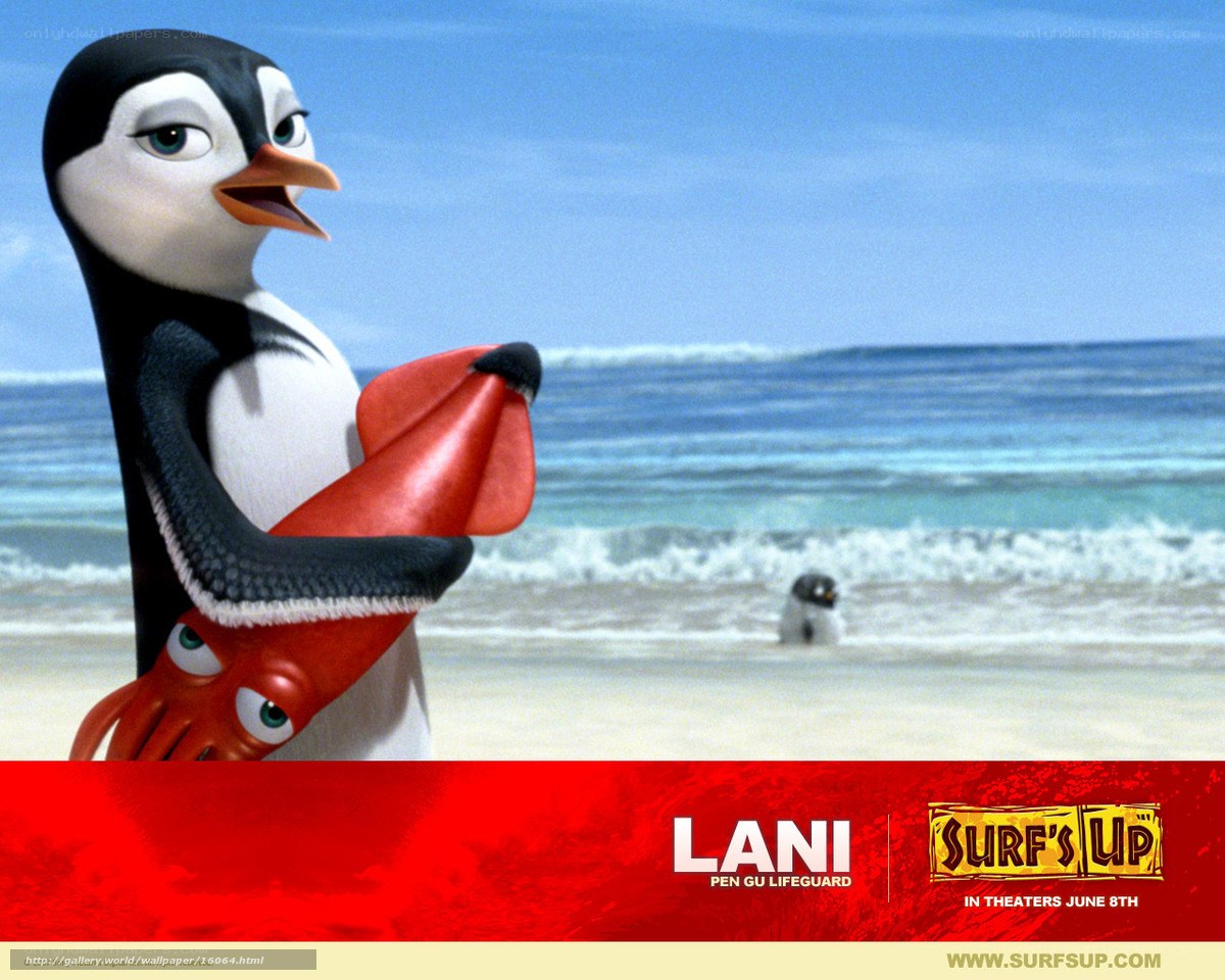 Lani the penguin lifeguard